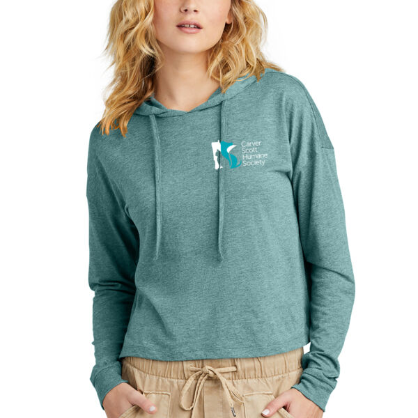District® Women’s Perfect Tri® Midi Long Sleeve Hoodie - Printed Logo Thumbnail