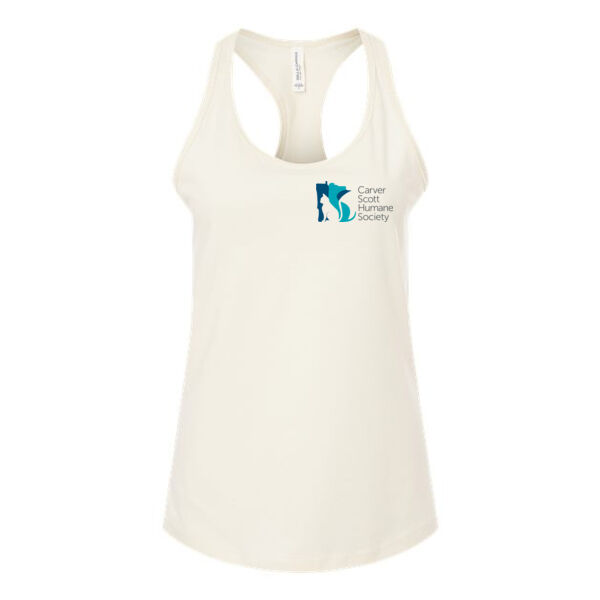 Bella & Canvas Women's Jersey Racerback Tank - Printed Logo Thumbnail