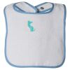 Infant Contrast Trim Terry Bib Thumbnail